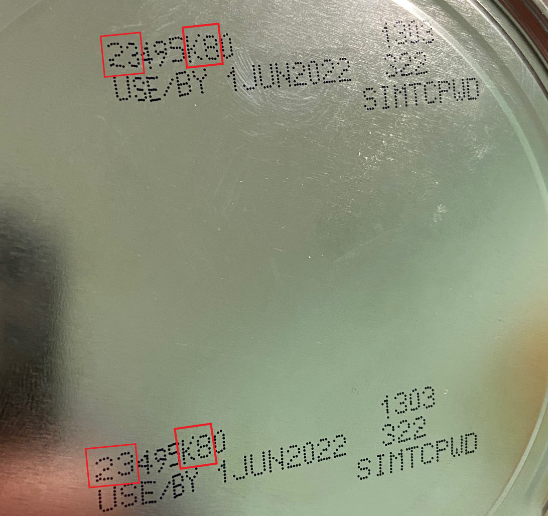 Powdered baby formula identifiers in Feb. 18, 2022 recall